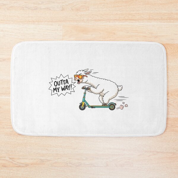Item preview, Funny Alpaca On Electric Scooter Outta My Way Meme designed and sold by jeshands.