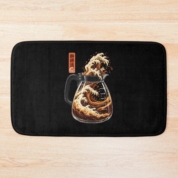 Item preview, Great Coffee Wave Retro Japanese Carafe Caffeine Lover designed and sold by ArtByimamS.