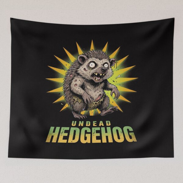 Item preview, Hedgehog Undead Creature Zombie Creepy Horror  designed and sold by OurFunnyDesigns.