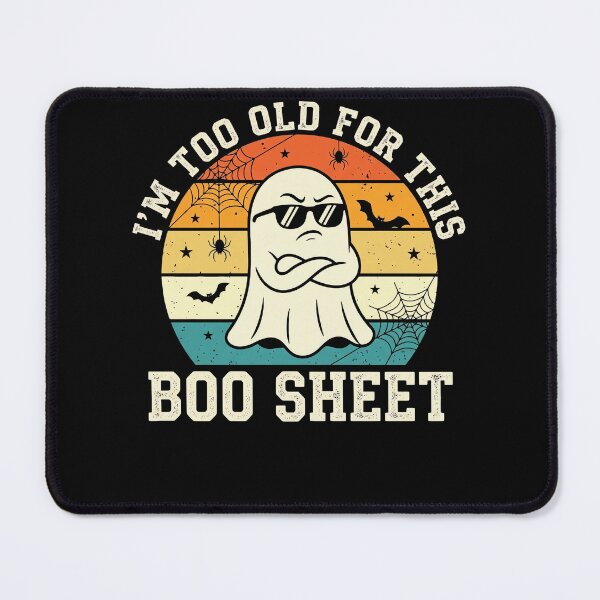 Item preview, Retro Cool Ghost Sunset Too Old For This Boo Sheet designed and sold by MizoX7.
