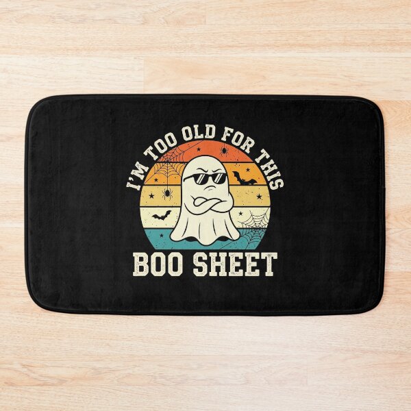 Item preview, Retro Cool Ghost Sunset Too Old For This Boo Sheet designed and sold by MizoX7.