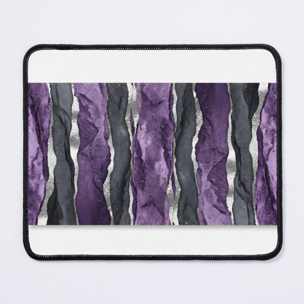 Item preview, Amethyst Charcoal Watercolor Stripe Pattern designed and sold by ArtlightStudio.