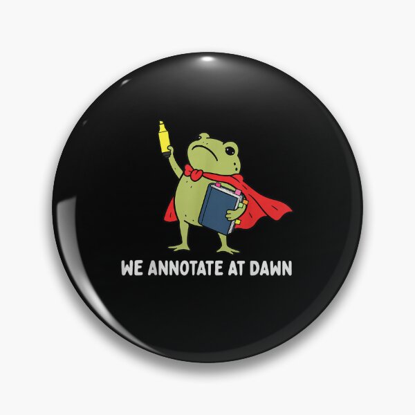 Item preview, We Annotate At Dawn English Teacher Funny Frog Reader designed and sold by leevekaArt.