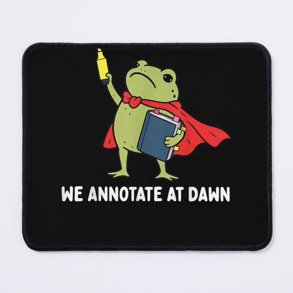 Item preview, We Annotate At Dawn English Teacher Funny Frog Reader designed and sold by leevekaArt.