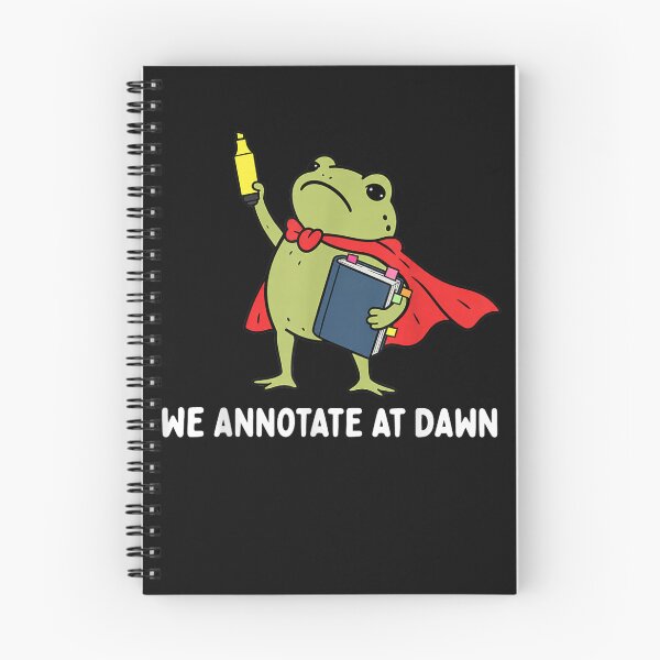 Item preview, We Annotate At Dawn English Teacher Funny Frog Reader designed and sold by leevekaArt.
