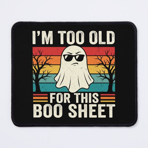 Item preview, Vintage Ghost Spooky Trees Too Old For This Boo Sheet designed and sold by MizoX7.