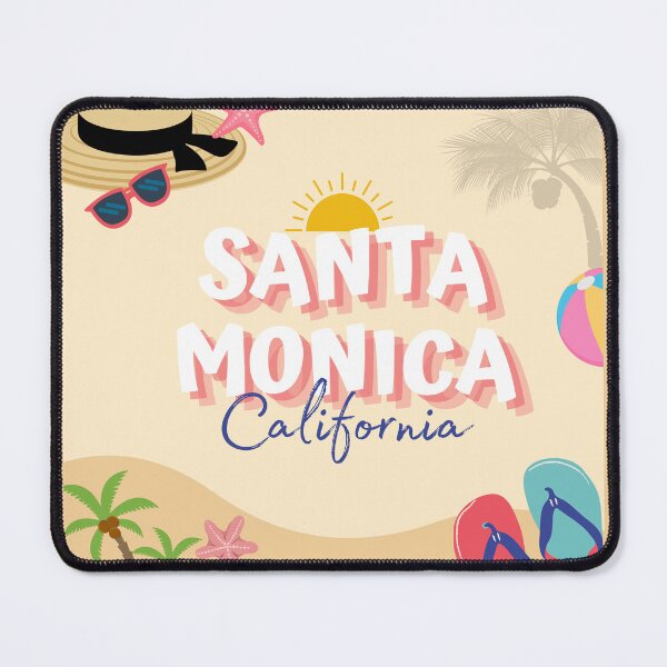 Item preview, Santa Monica California Retro Beach Design | Vacation Souvenir Art designed and sold by DonnaRaine.