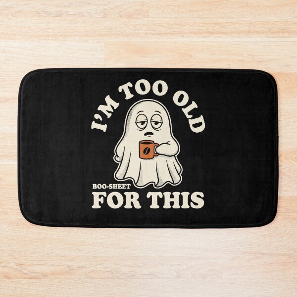 Item preview, Tired Ghost Coffee Cup Too Old For This Boo Sheet designed and sold by MizoX7.
