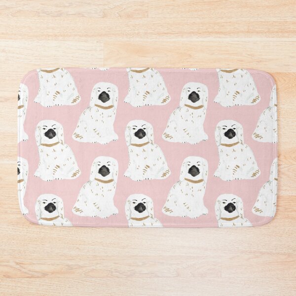 Item preview, Staffordshire Dog Figurines No. 1 in Blush Pink designed and sold by YesterdayColl.