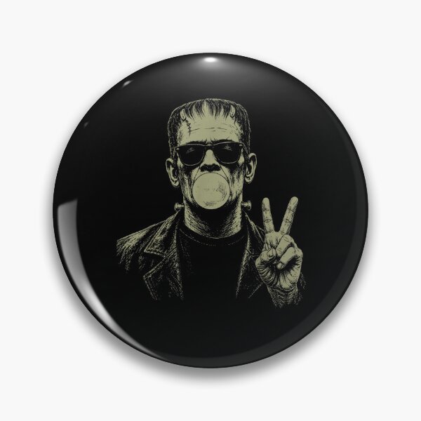 Item preview, Vintage 90s Frankenstein Blowing Bubblegum Heart Sunglasses designed and sold by MatherFisher.