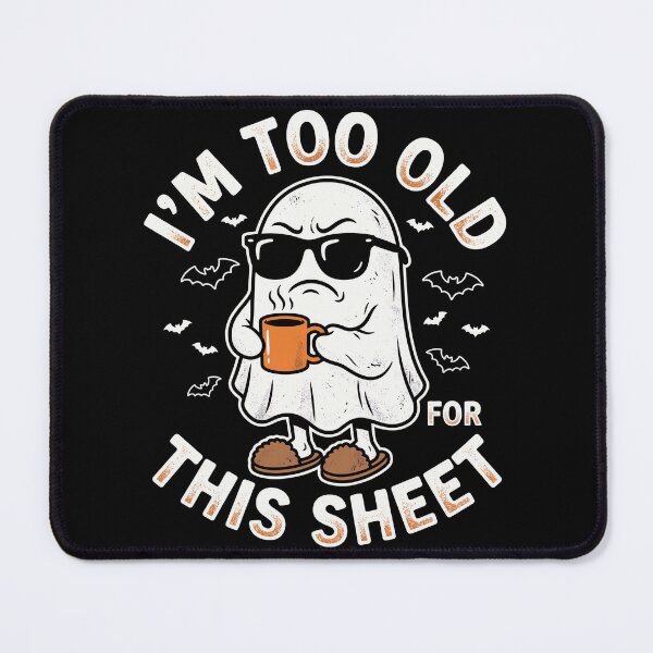 Item preview, Grumpy Ghost Slippers Coffee Too Old For This Sheet designed and sold by MizoX7.