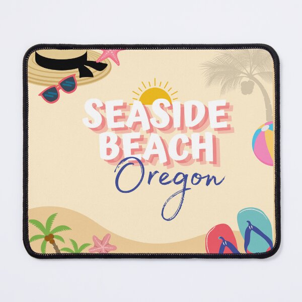 Item preview, Seaside Beach Oregon Retro Coastal Design | Vacation Souvenir Art designed and sold by DonnaRaine.