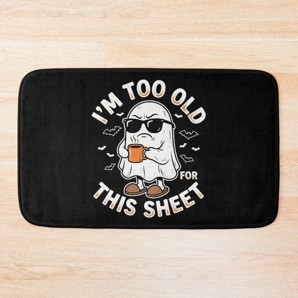 Item preview, Grumpy Ghost Slippers Coffee Too Old For This Sheet designed and sold by MizoX7.