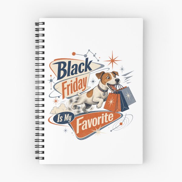 Item preview, Retro Black Friday Shopping Jack Russell Humor designed and sold by SpEnMa-Holidays.