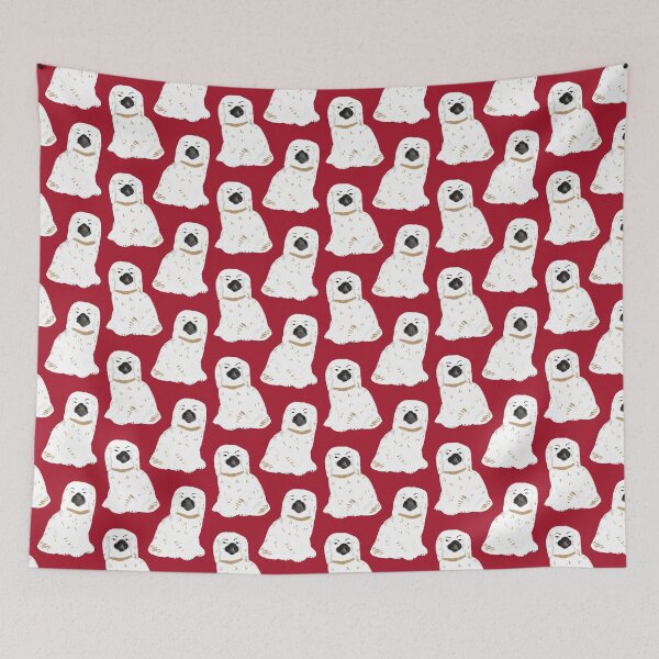 Item preview, Staffordshire Dog Figurines No. 1 in Scarlet Red designed and sold by YesterdayColl.
