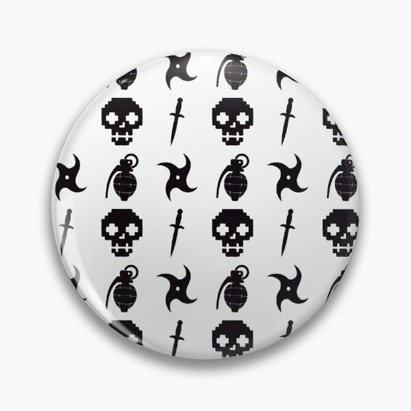 Item preview, Dungeon Crawler Pattern Black and White | Seamless Print | Neon Streetwear Fantasy | Gamelit Gift designed and sold by RareSquareBearArts.