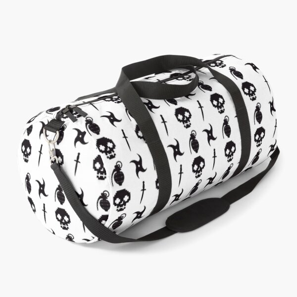 Item preview, Dungeon Crawler Pattern Black and White | Seamless Print | Neon Streetwear Fantasy | Gamelit Gift designed and sold by RareSquareBearArts.