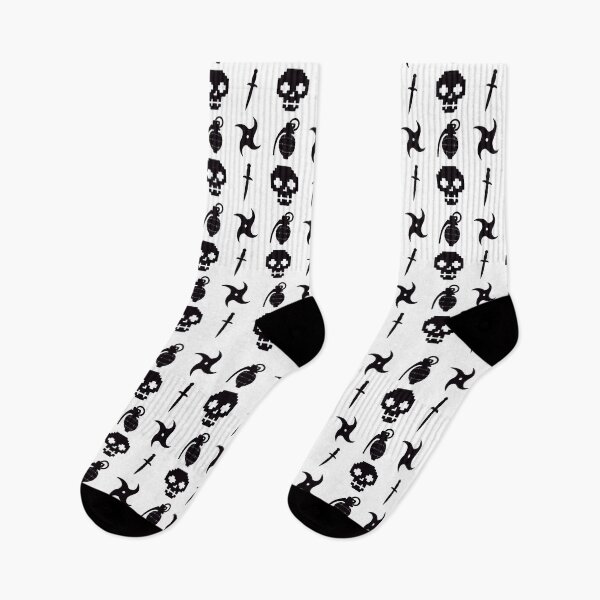 Item preview, Dungeon Crawler Pattern Black and White | Seamless Print | Neon Streetwear Fantasy | Gamelit Gift designed and sold by RareSquareBearArts.
