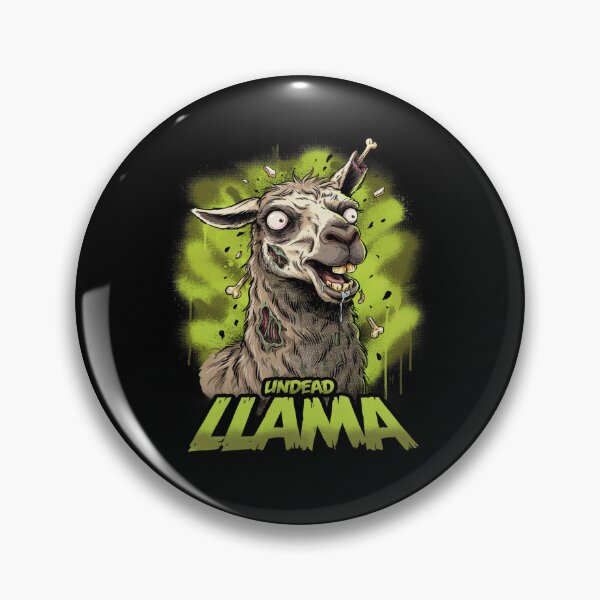 Item preview, Llama Undead Creature Zombie Creepy Horror designed and sold by OurFunnyDesigns.