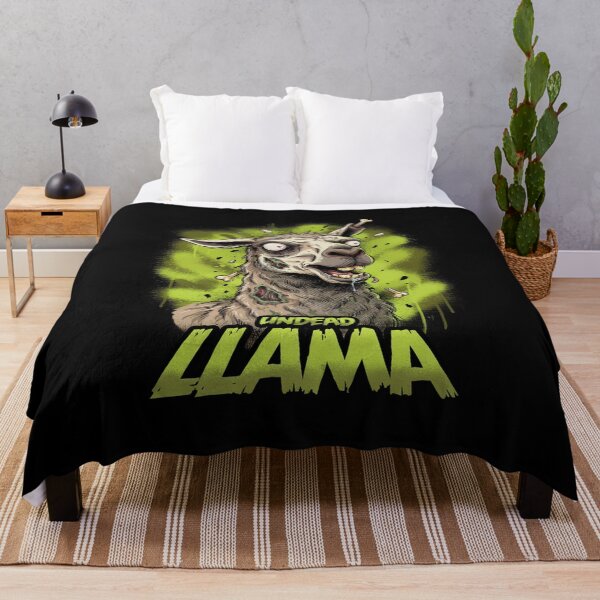 Item preview, Llama Undead Creature Zombie Creepy Horror designed and sold by OurFunnyDesigns.