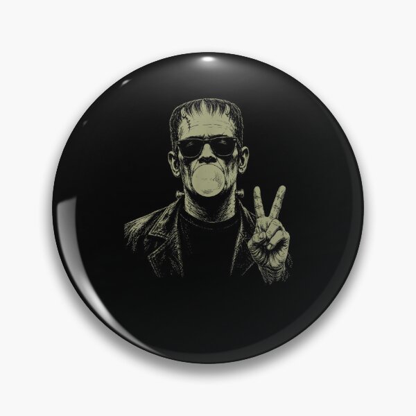 Item preview, Vintage 90s Frankenstein Blowing Bubblegum Heart Sunglasses designed and sold by Juansustait.