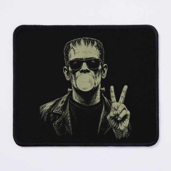 Item preview, Vintage 90s Frankenstein Blowing Bubblegum Heart Sunglasses designed and sold by Juansustait.