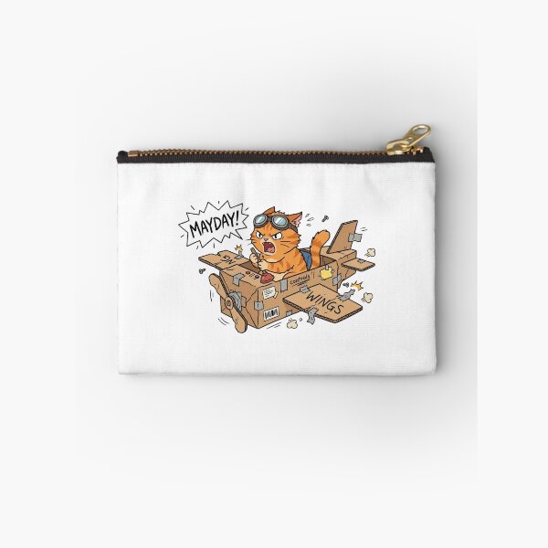 Item preview, Funny Orange Cat Cardboard Airplane Mayday Meme designed and sold by jeshands.