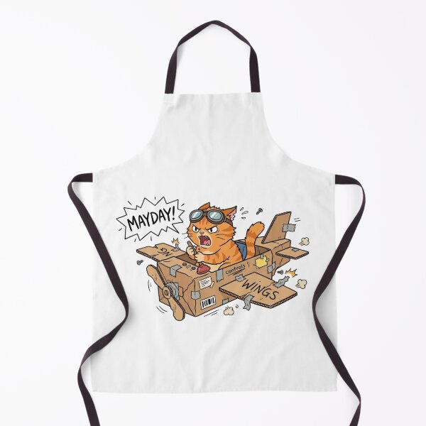 Item preview, Funny Orange Cat Cardboard Airplane Mayday Meme designed and sold by jeshands.