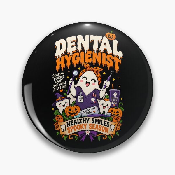Item preview, Dental Hygienist Scaring Plaque Away .. Halloween RDH designed and sold by Ridaelb.