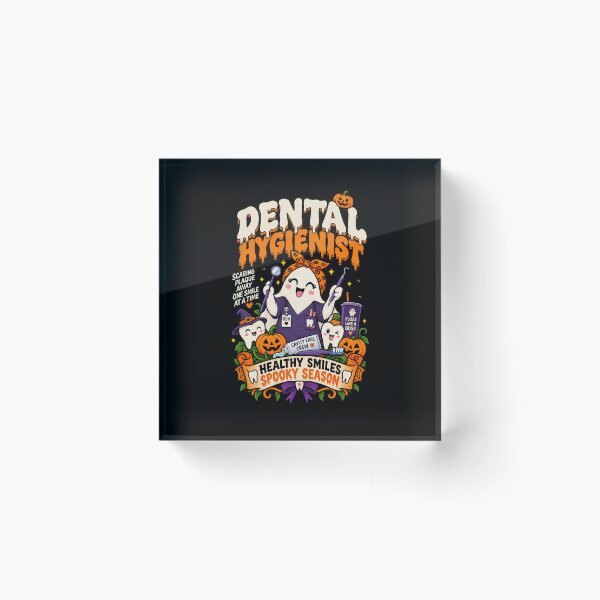 Item preview, Dental Hygienist Scaring Plaque Away .. Halloween RDH designed and sold by Ridaelb.