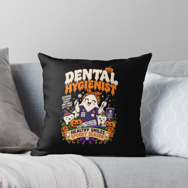 Item preview, Dental Hygienist Scaring Plaque Away .. Halloween RDH designed and sold by Ridaelb.