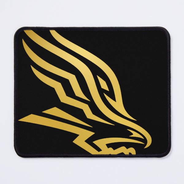 Item preview, Retro Hawks Logo Drawing Black and Gold Series designed and sold by Luke Foran Sports Art.