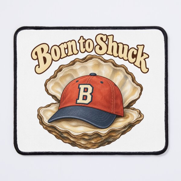 Item preview, Born to Shuck Oyster Baseball Pun designed and sold by Dresut.