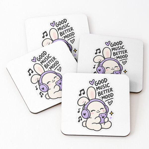 Item preview, Good Music Better Mood Bunny designed and sold by ammi.