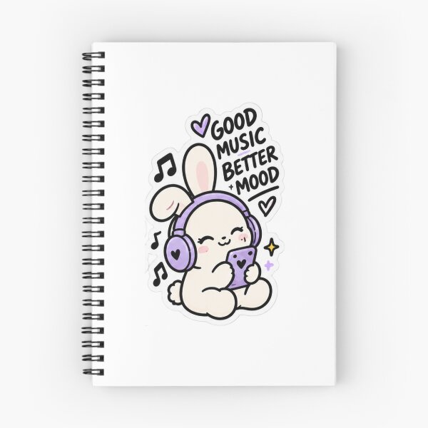 Item preview, Good Music Better Mood Bunny designed and sold by ammi.