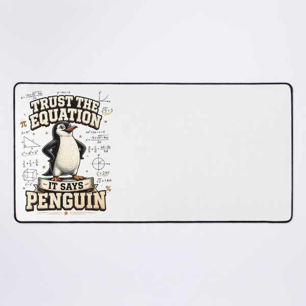 Item preview, Trust the Equation It Says Penguin Funny Math designed and sold by CalmDownZone ⭐️⭐️⭐️⭐️⭐️.