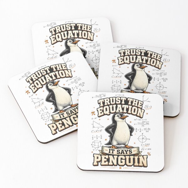 Item preview, Trust the Equation It Says Penguin Funny Math designed and sold by CalmDownZone ⭐️⭐️⭐️⭐️⭐️.