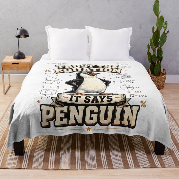 Item preview, Trust the Equation It Says Penguin Funny Math designed and sold by CalmDownZone ⭐️⭐️⭐️⭐️⭐️.
