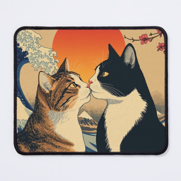 Item preview, Face to Face – Japanese Cat Art designed and sold by PurrfectWhisper.