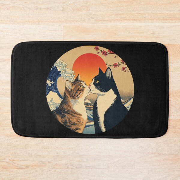 Item preview, Face to Face – Japanese Cat Art designed and sold by PurrfectWhisper.