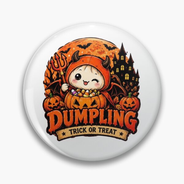 Item preview, Halloween orange dumpling  designed and sold by JonysCreativeDesigns.