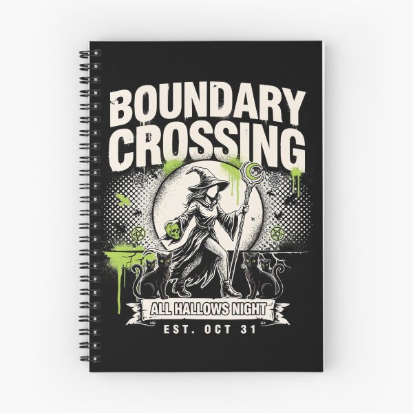 Item preview, Boundary Crossing Witch Halloween Design Graphic Tee v2 designed and sold by DarylWelsh2024.