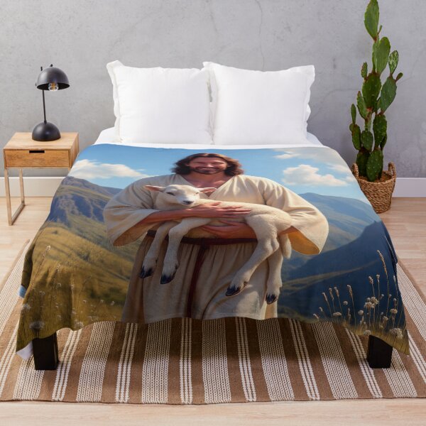 Item preview, Jesus Carrying the Little Lamb designed and sold by Pastor Reeves Studio.