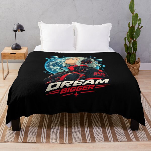 Item preview, Dream Bigger Anime Space Explorer Cyberpunk Astronaut designed and sold by NovaMoodCo.