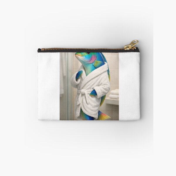 Item preview, Wrasse White Bathrobe designed and sold by Sillytoe.