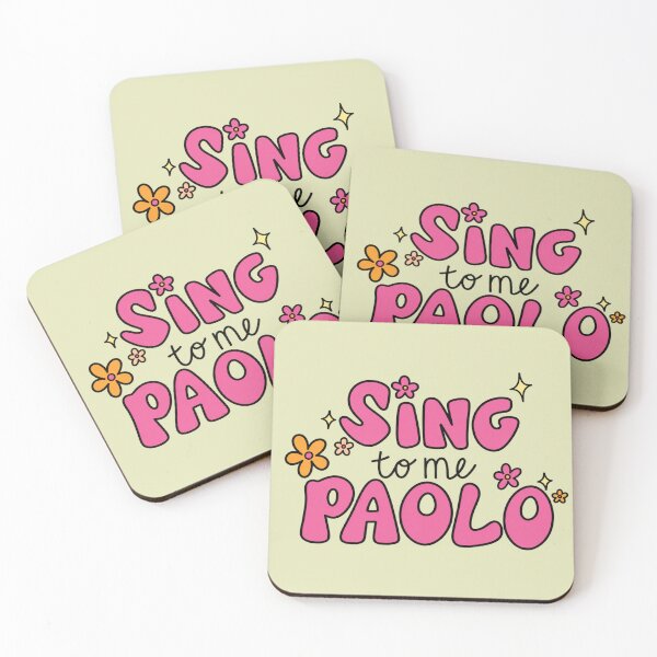 Item preview, Sing to Me Paolo Sticker | Y2K Retro Floral Bubble Letter designed and sold by wingoo22.