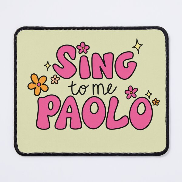 Item preview, Sing to Me Paolo Sticker | Y2K Retro Floral Bubble Letter designed and sold by wingoo22.