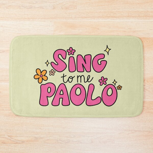 Item preview, Sing to Me Paolo Sticker | Y2K Retro Floral Bubble Letter designed and sold by wingoo22.