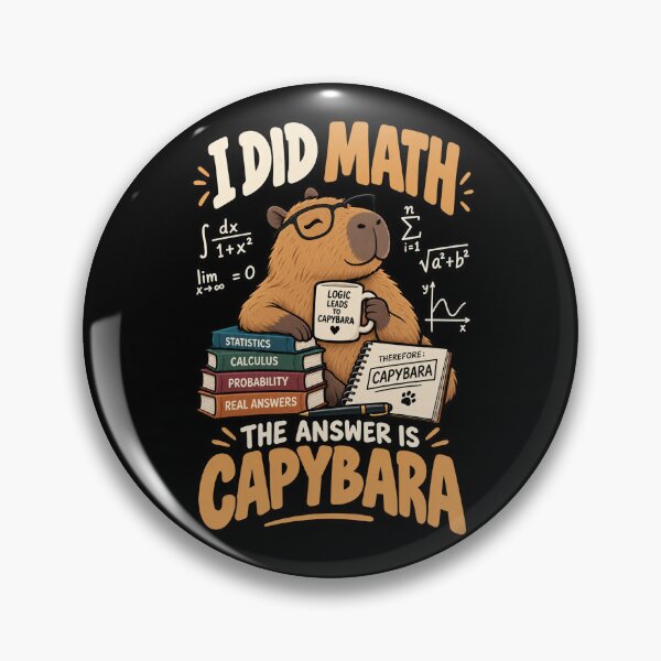 Item preview, I Did Math The Answer Is Capybara .. Funny Math Animal designed and sold by Ridaelb.