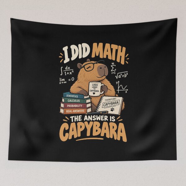 Item preview, I Did Math The Answer Is Capybara .. Funny Math Animal designed and sold by Ridaelb.
